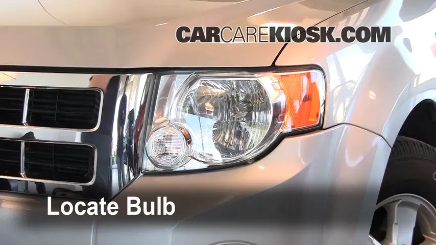 2008 Ford Escape XLT 3.0L V6 Lights Headlight (replace bulb)